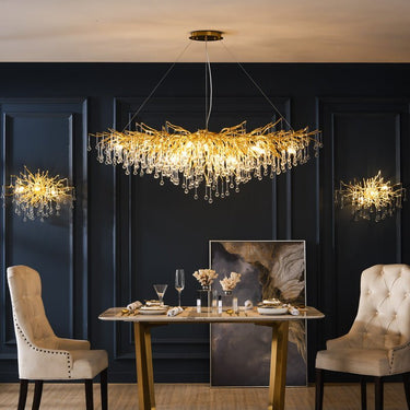 Crystal LED Chandelier Lamp with Modern Design - Casatrail.com